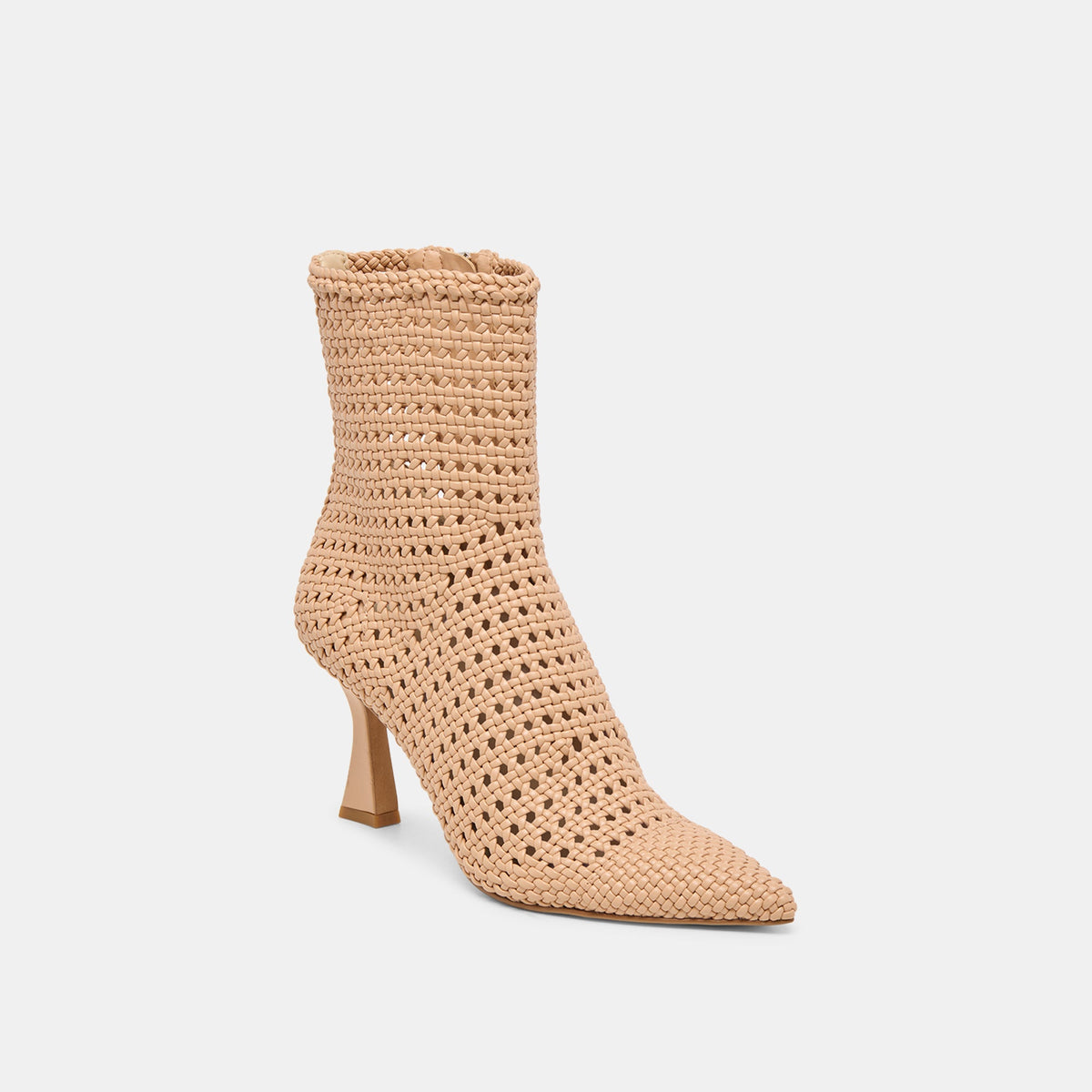 Embry Lt Tan Woven Stella Booties | Dolce Vita