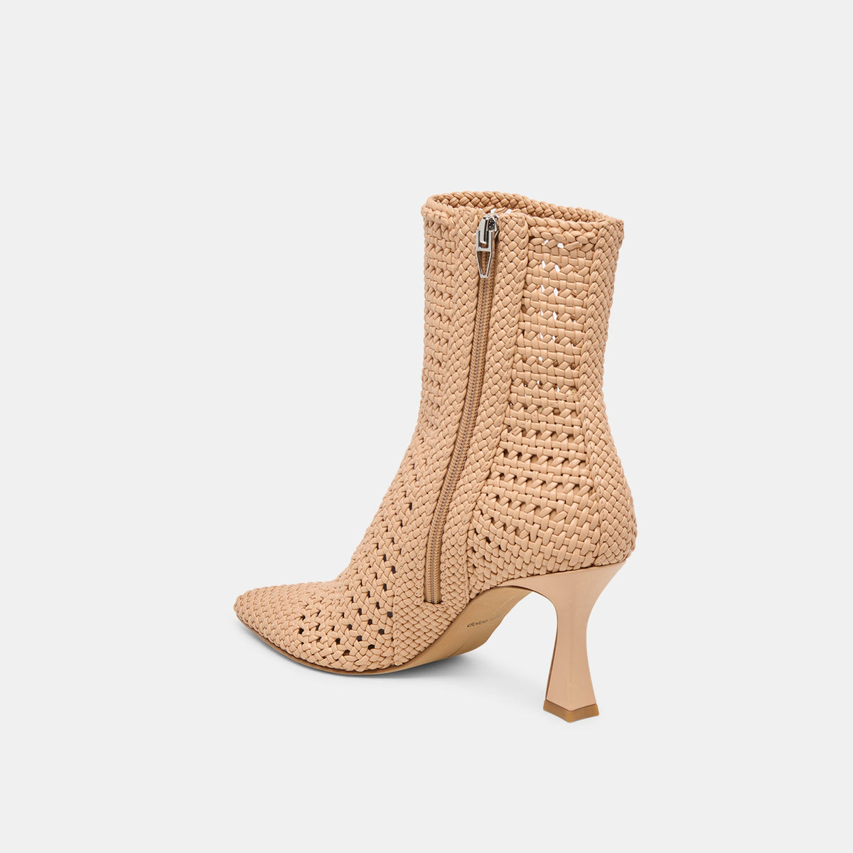 Embry Lt Tan Woven Stella Booties | Dolce Vita