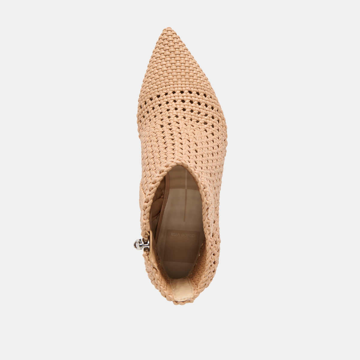 Embry Lt Tan Woven Stella Booties | Dolce Vita