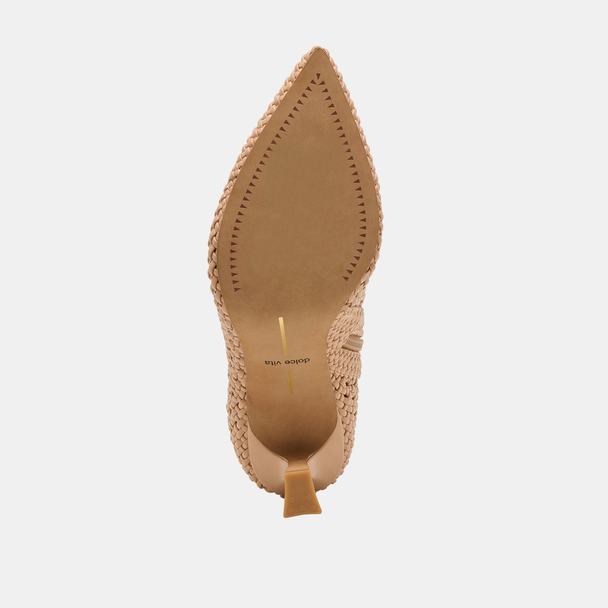 Embry Lt Tan Woven Stella Booties | Dolce Vita