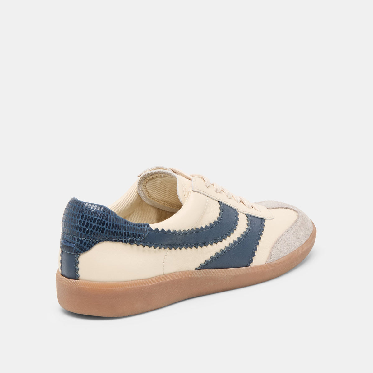 Merit White Navy Leather Sneakers | Dolce Vita