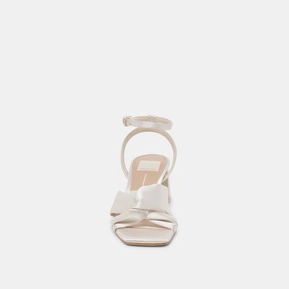 Brenna Ivory Satin Heels | Dolce Vita