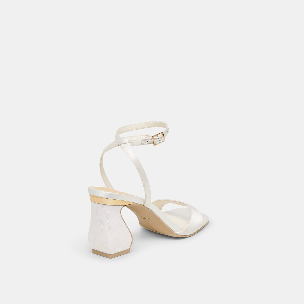 Tilda True White Satin Heels | Dolce Vita