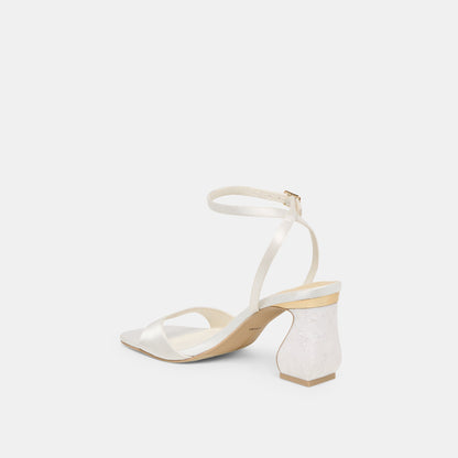 Tilda True White Satin Heels | Dolce Vita