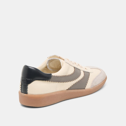 Merit White Grey Leather Sneakers | Dolce Vita