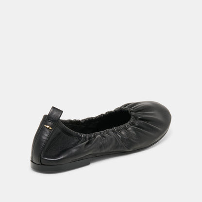 Conrad Black Leather Ballet Flats | Dolce Vita