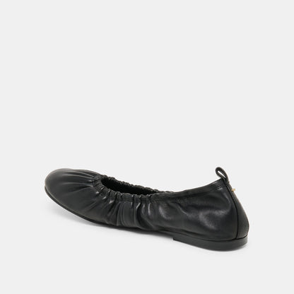 Conrad Black Leather Ballet Flats | Dolce Vita