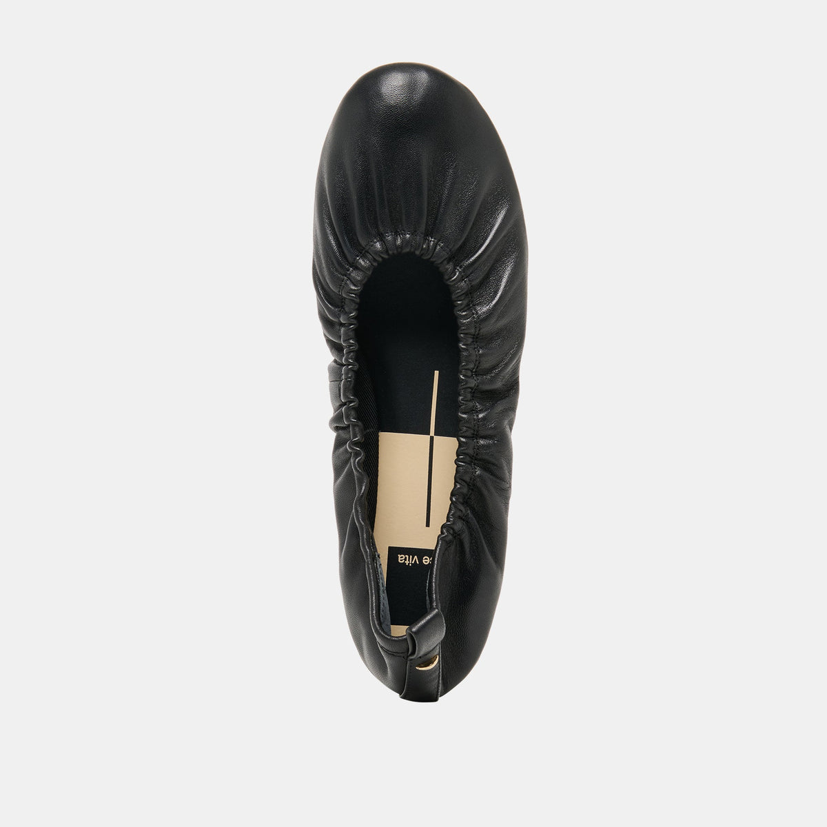Conrad Black Leather Ballet Flats | Dolce Vita
