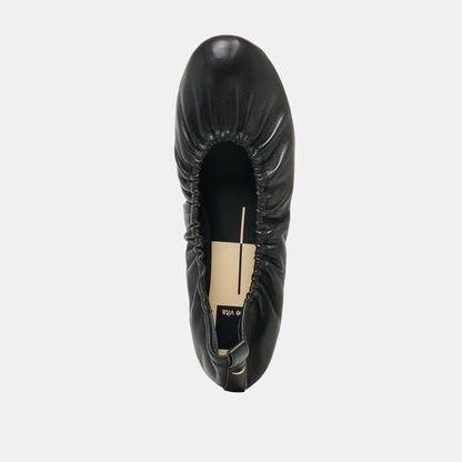 Conrad Black Leather Ballet Flats | Dolce Vita