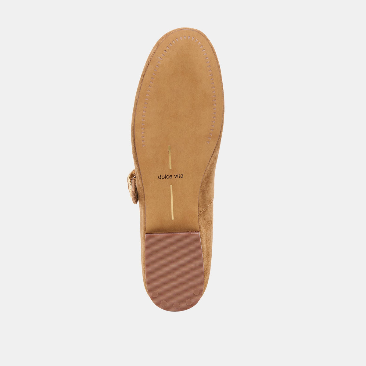 Relan Lt Brown Suede Ballet Flats | Dolce Vita