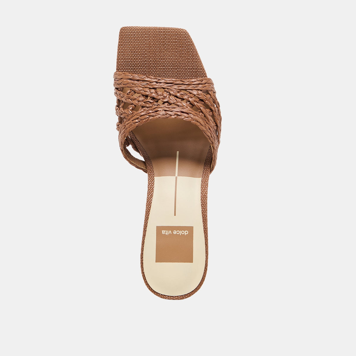 Bowen Cognac Raffia Heels | Dolce Vita