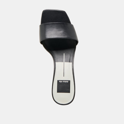Rexa Black Leather Heels | Dolce Vita