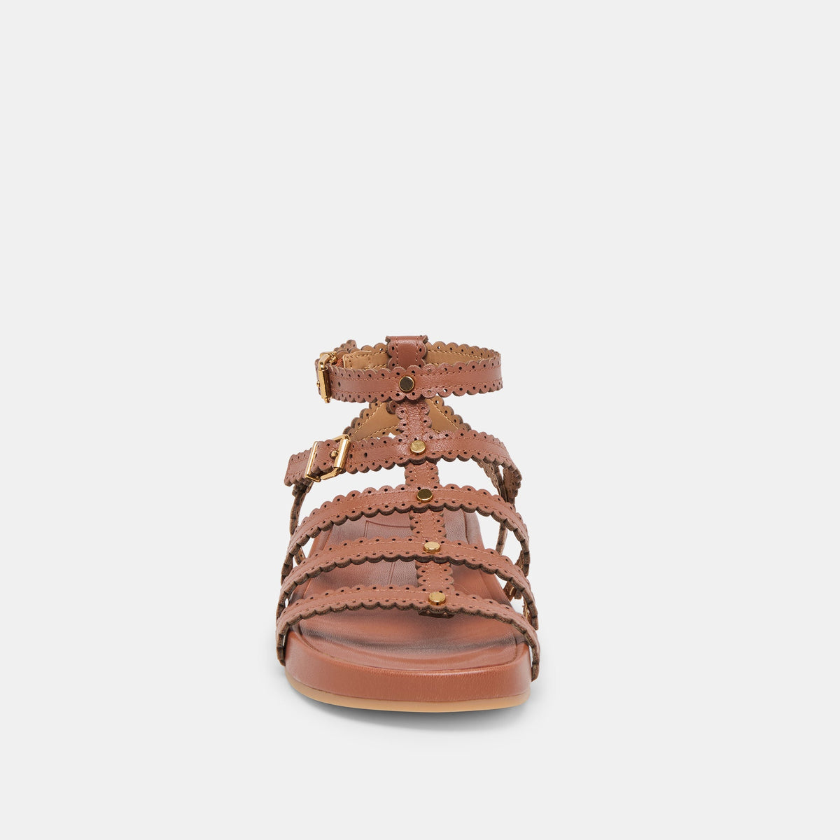Susana Cognac Leather Sandals | Dolce Vita