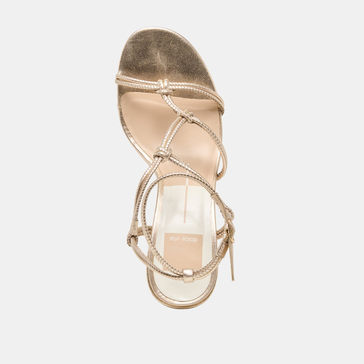 Fizzy Gold Leather Heels | Dolce Vita