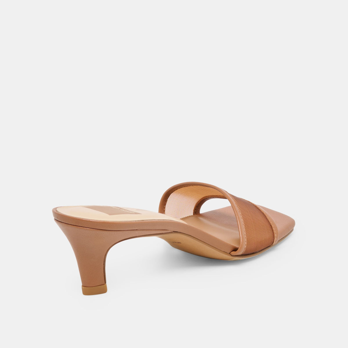 Rexa Mesh Caramel Mesh Heels | Dolce Vita