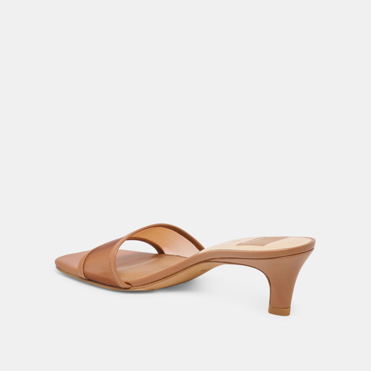 Rexa Mesh Caramel Mesh Heels | Dolce Vita