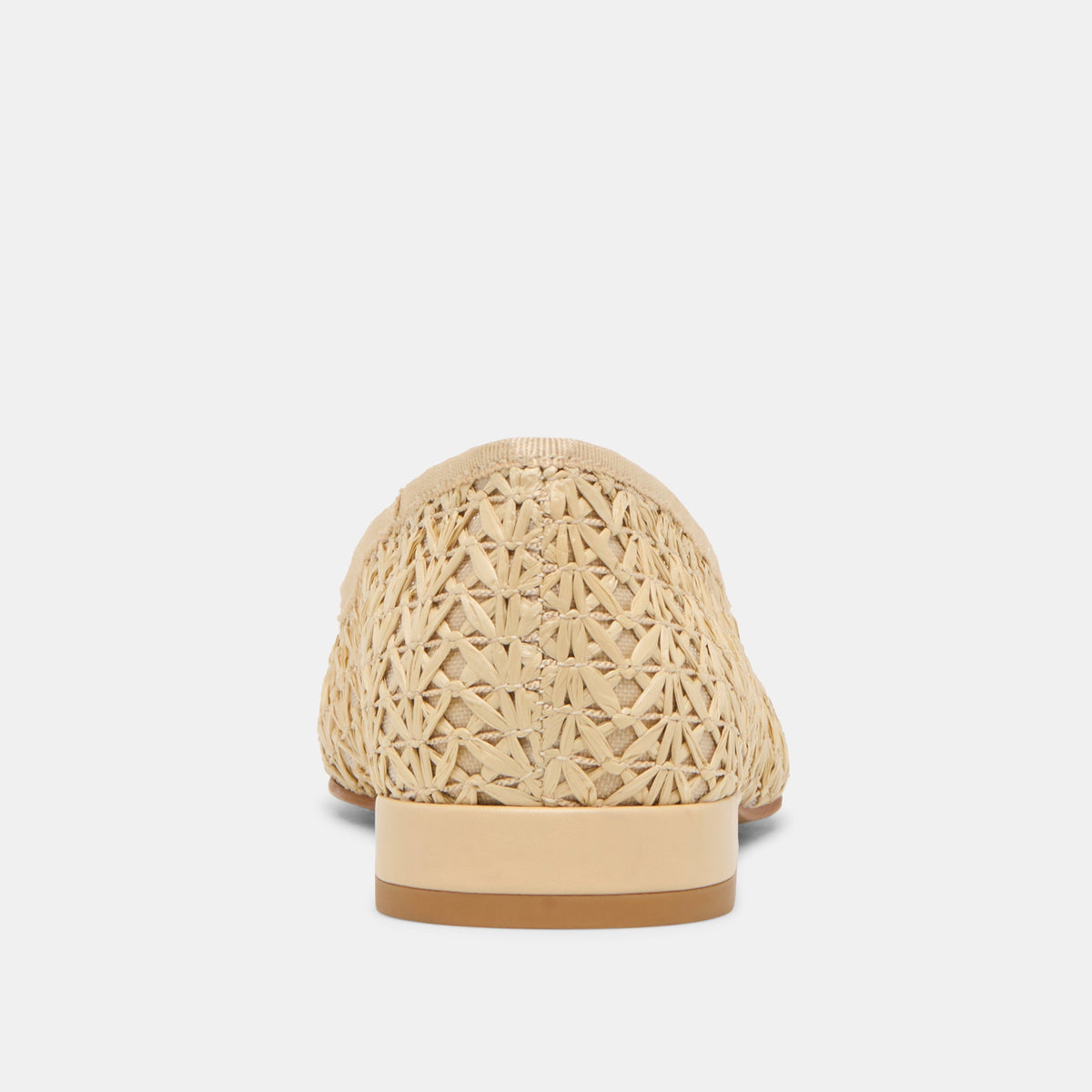 Ulicia Lt Natural Cross Hatch Raffia Ballet Flats | Dolce Vita