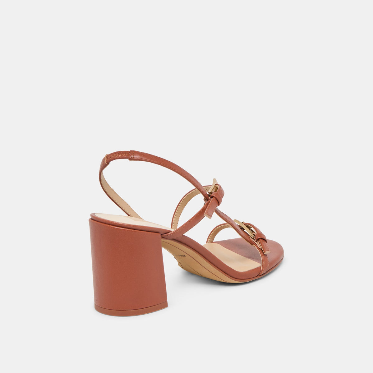 Faye Cognac Leather Heels | Dolce Vita