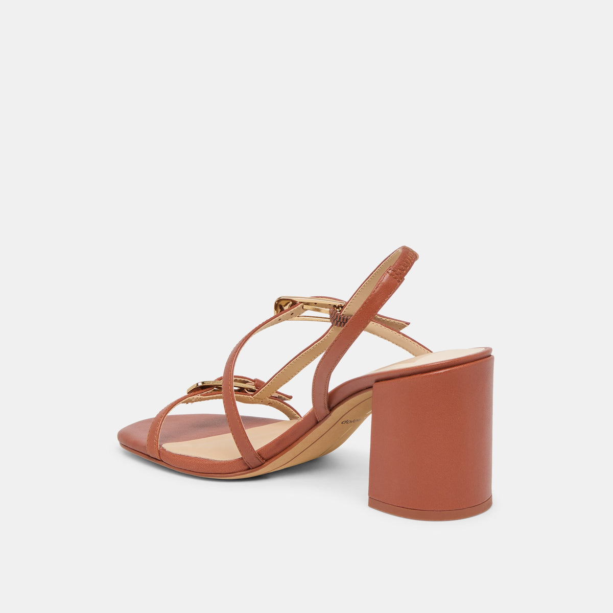 Faye Cognac Leather Heels | Dolce Vita