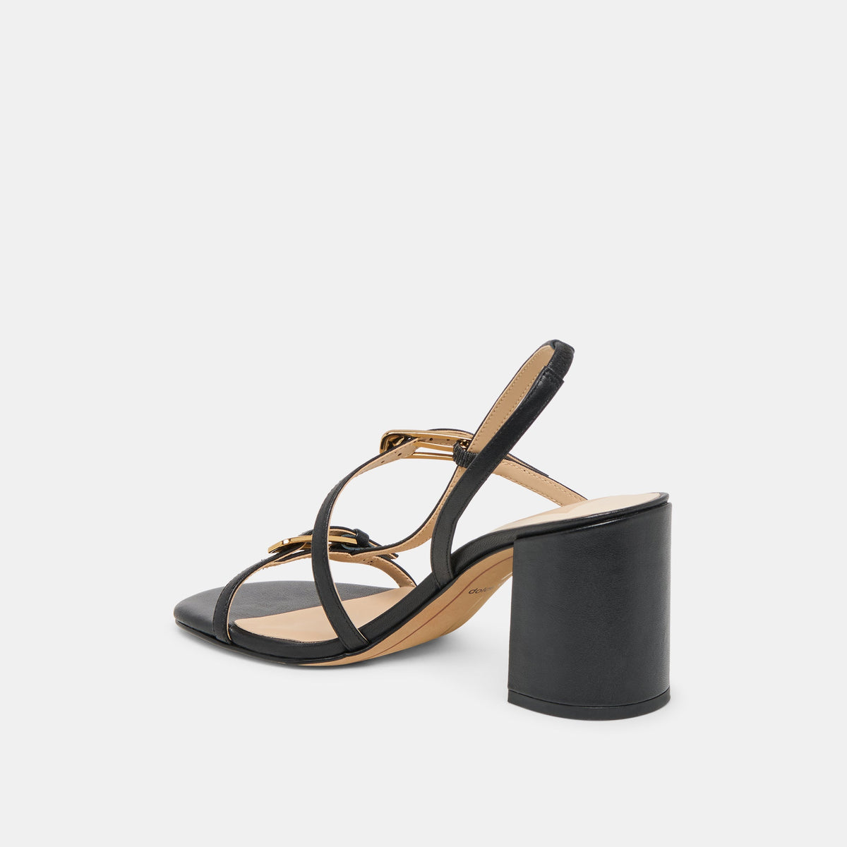 Faye Black Leather Heels | Dolce Vita