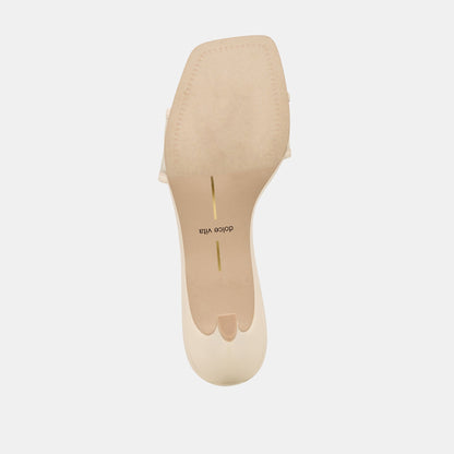Rexa Mesh Creme Mesh Heels | Dolce Vita