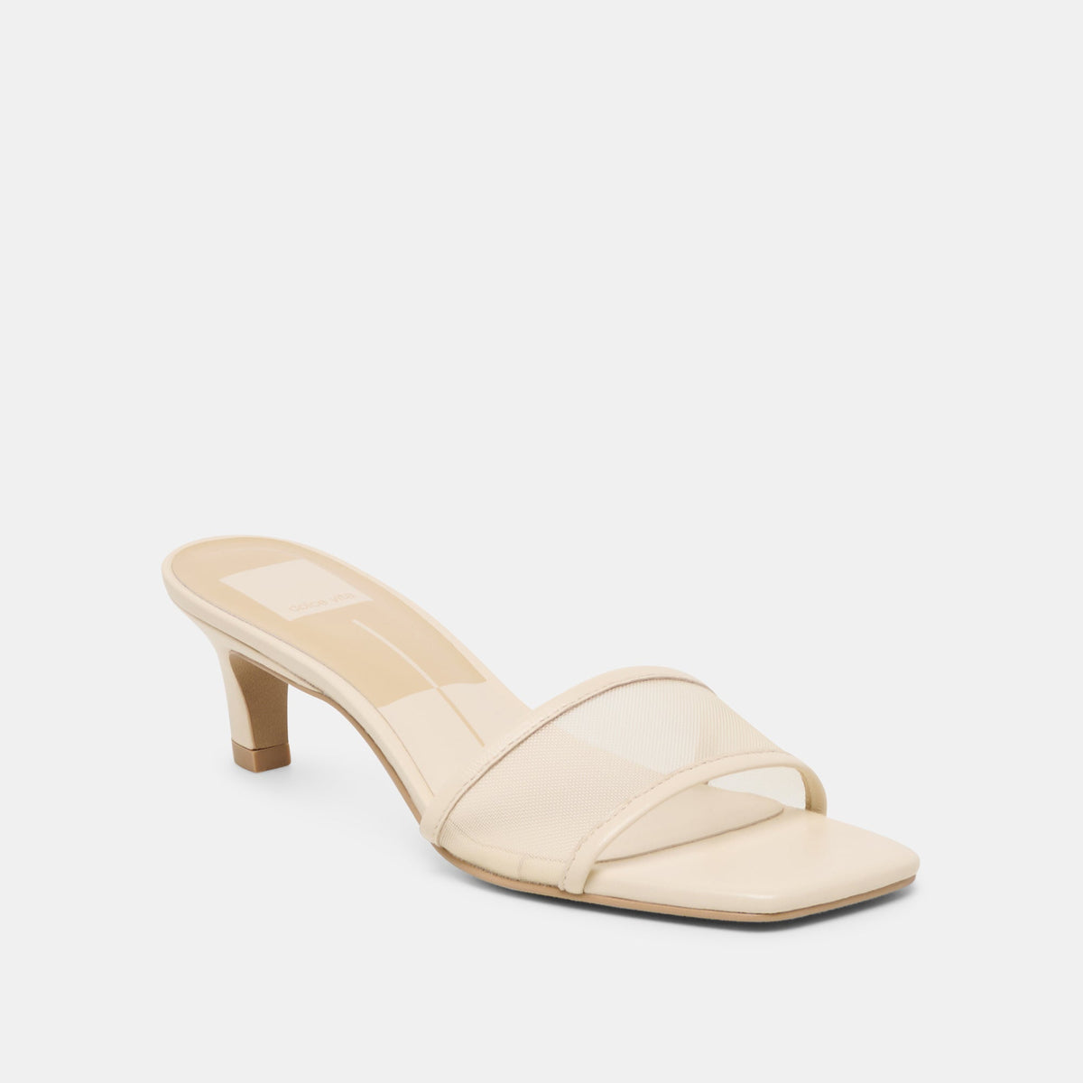 Rexa Mesh Creme Mesh Heels | Dolce Vita