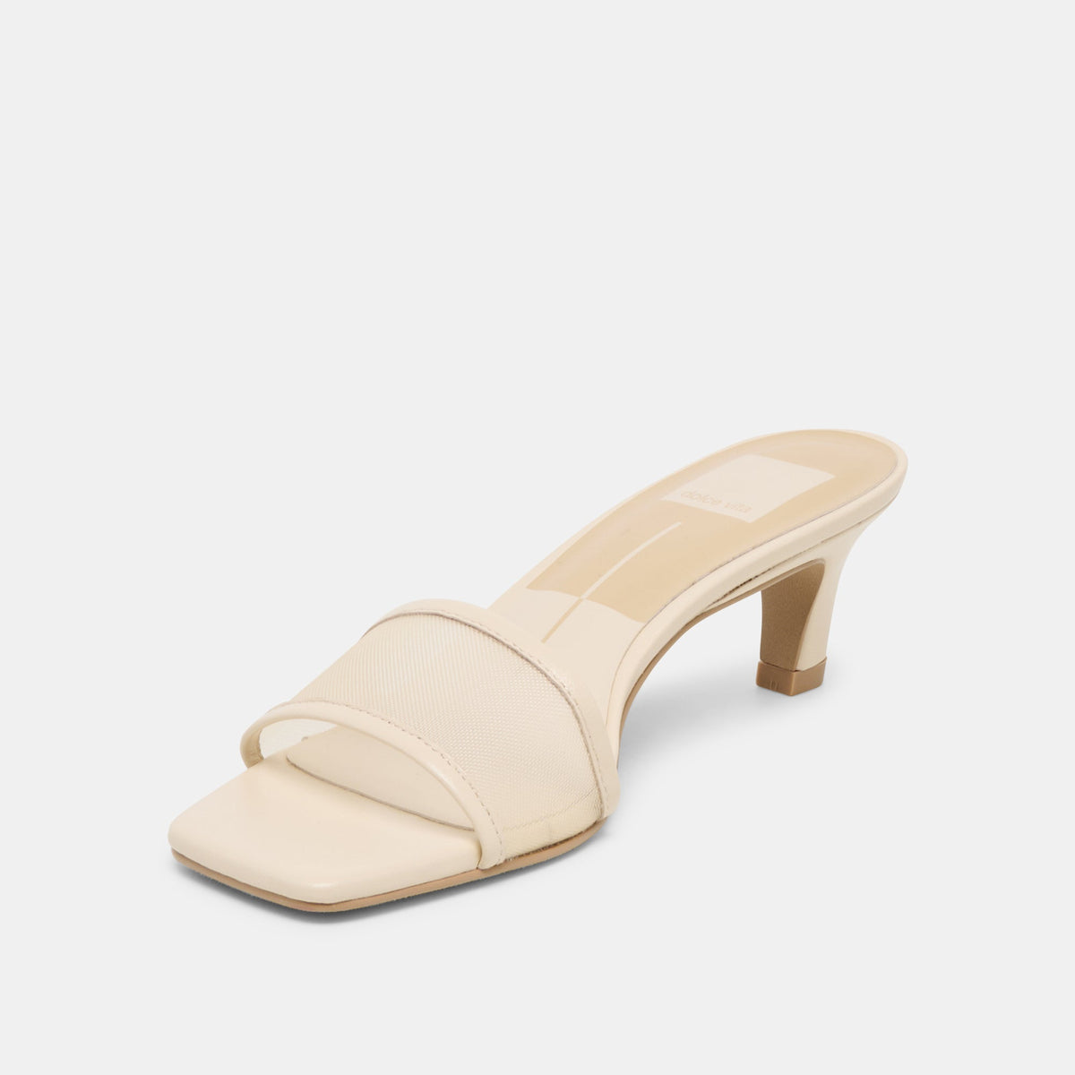 Rexa Mesh Creme Mesh Heels | Dolce Vita