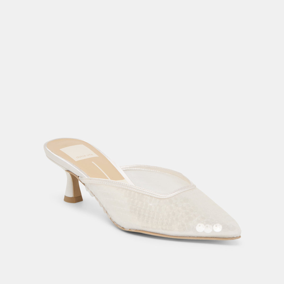 Cleo Ivory Sequin Heels | Dolce Vita