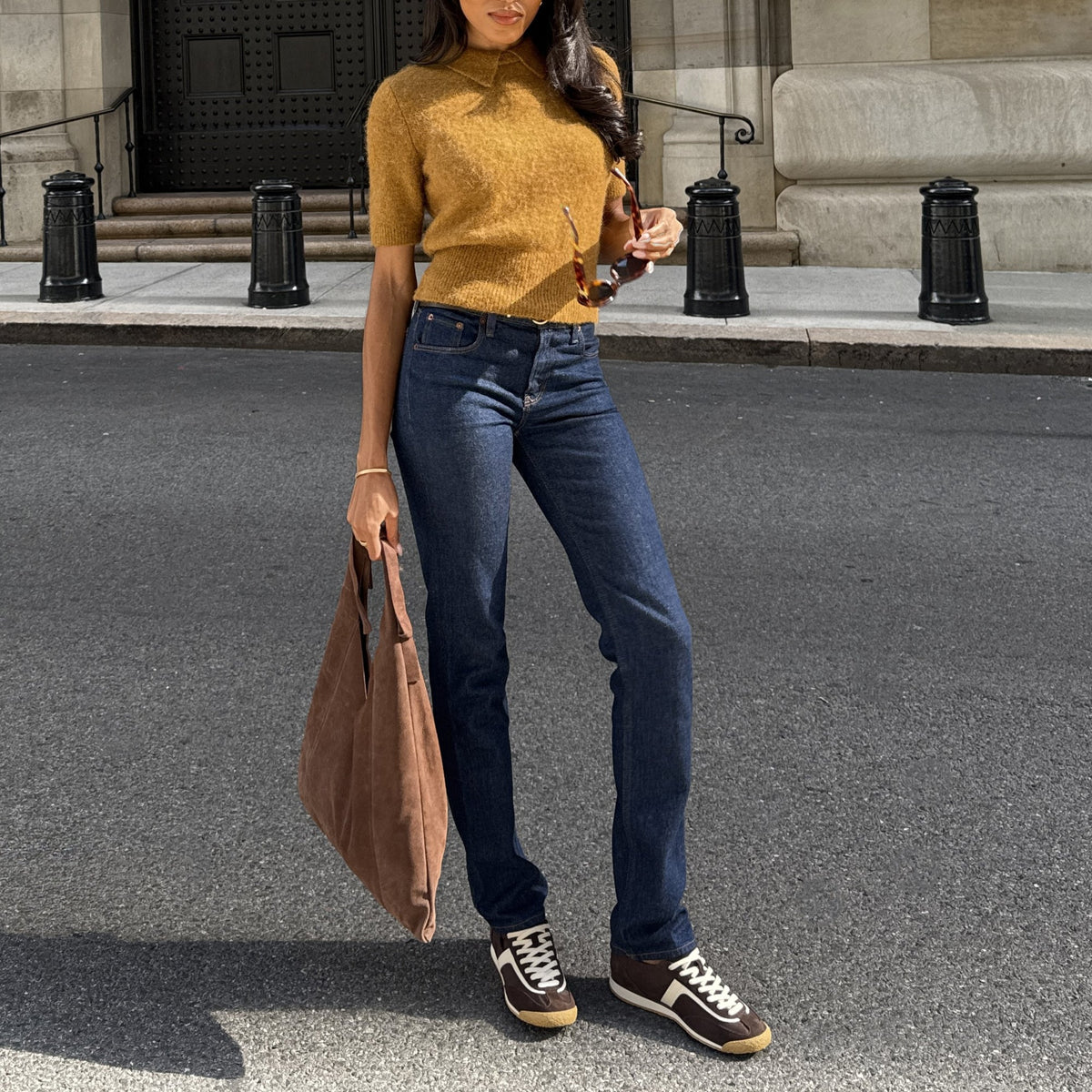Sariya Dk Brown Nylon Sneakers | Dolce Vita