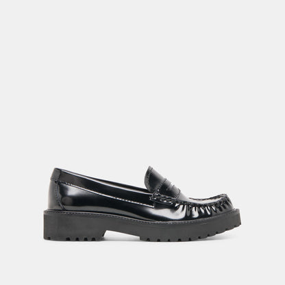 Merek Midnight Boxleather Loafers | Dolce Vita