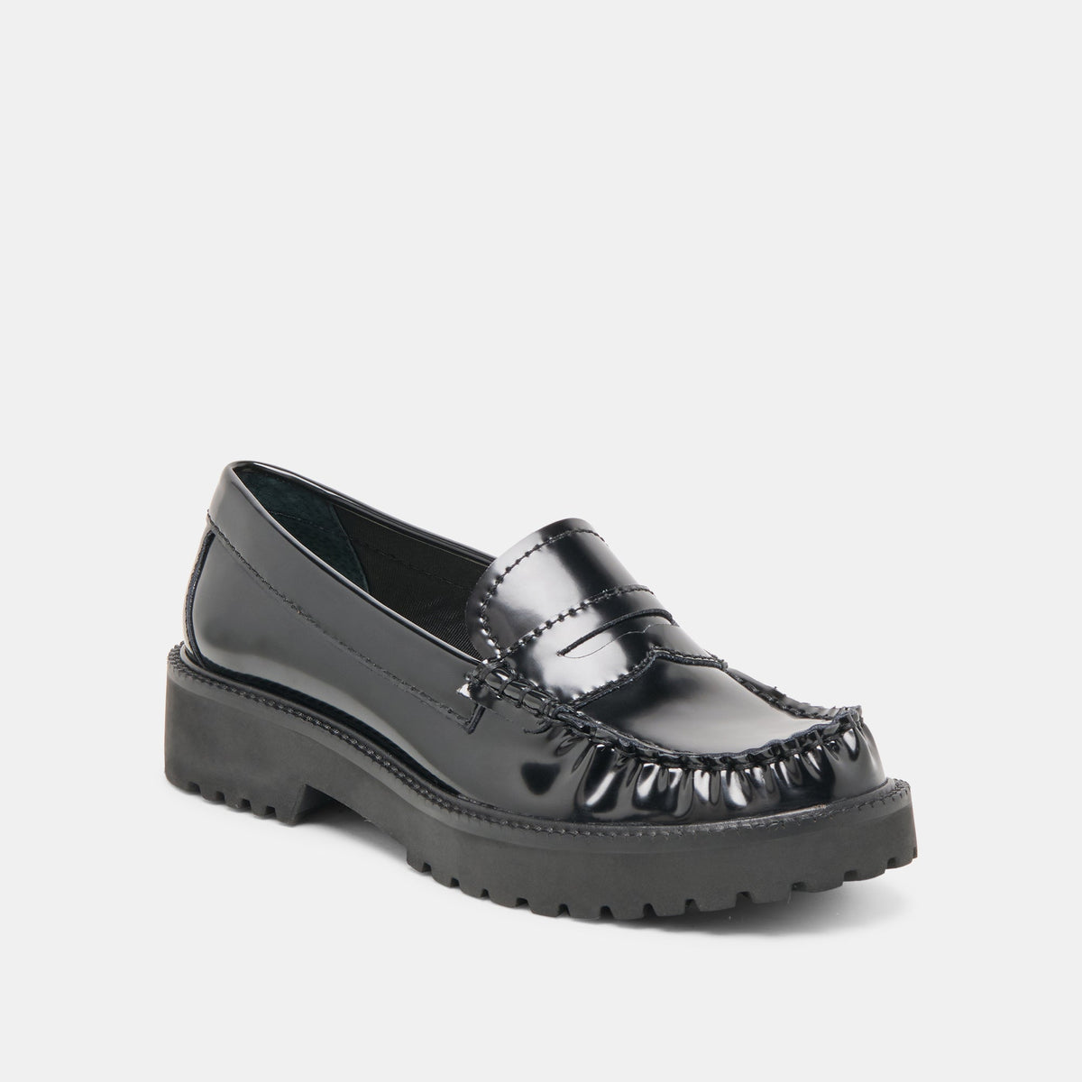 Merek Midnight Boxleather Loafers | Dolce Vita