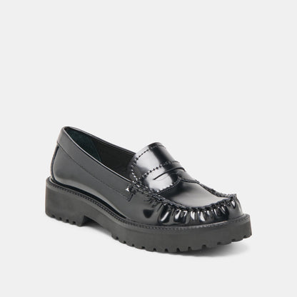Merek Midnight Boxleather Loafers | Dolce Vita