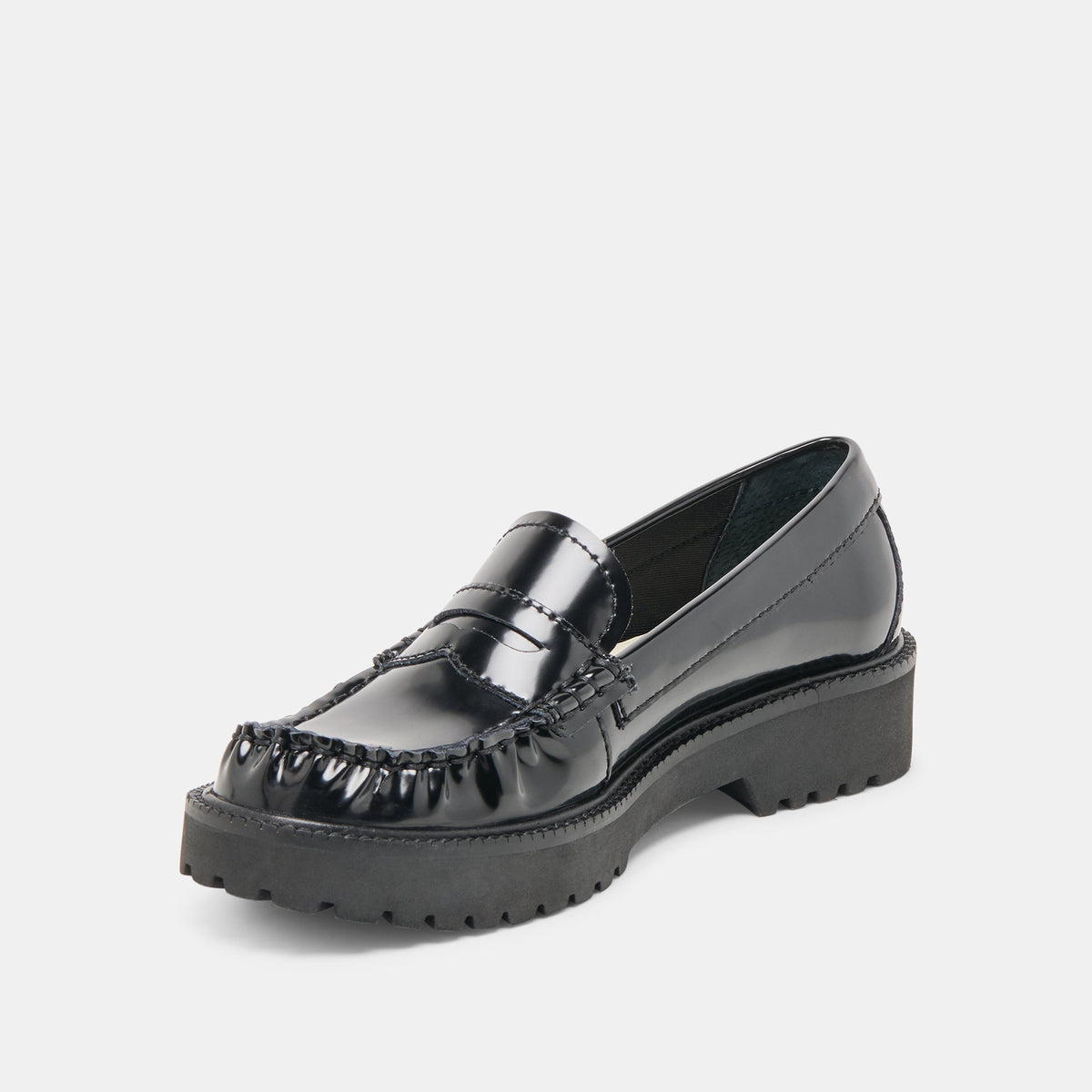 Merek Midnight Boxleather Loafers | Dolce Vita