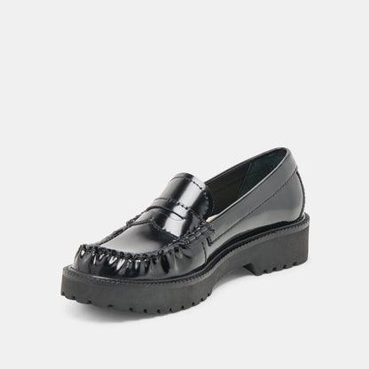 Merek Midnight Boxleather Loafers | Dolce Vita