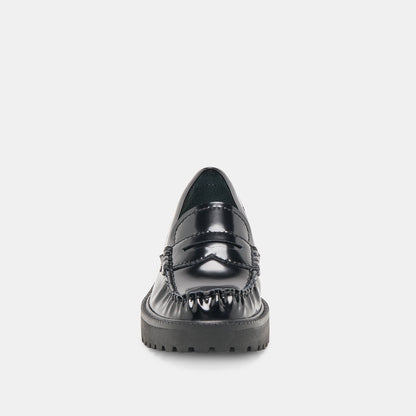 Merek Midnight Boxleather Loafers | Dolce Vita
