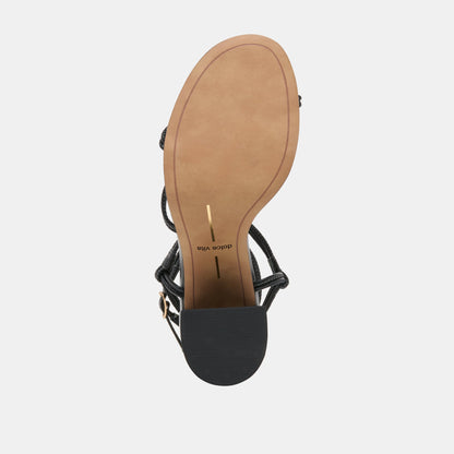 Fizzy Black Leather Heels | Dolce Vita