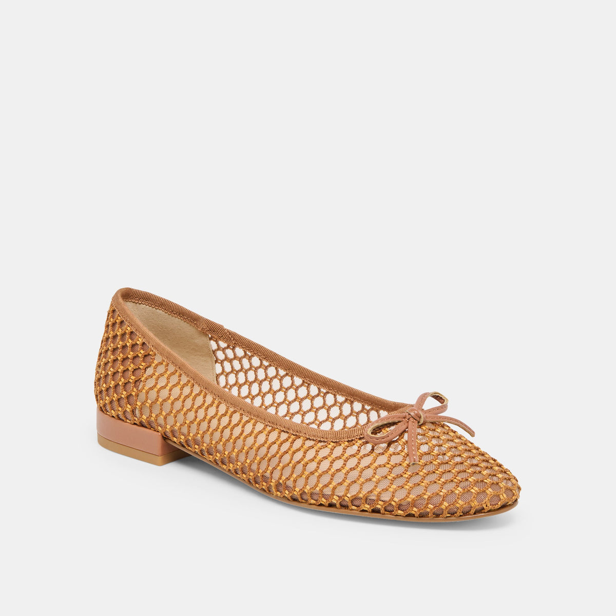 Ulicia Coral Woven Mesh Ballet Flats | Dolce Vita