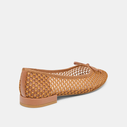 Ulicia Coral Woven Mesh Ballet Flats | Dolce Vita