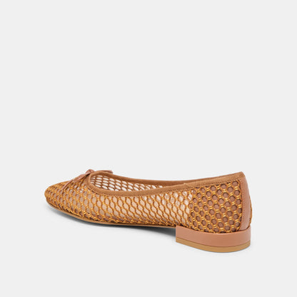 Ulicia Coral Woven Mesh Ballet Flats | Dolce Vita