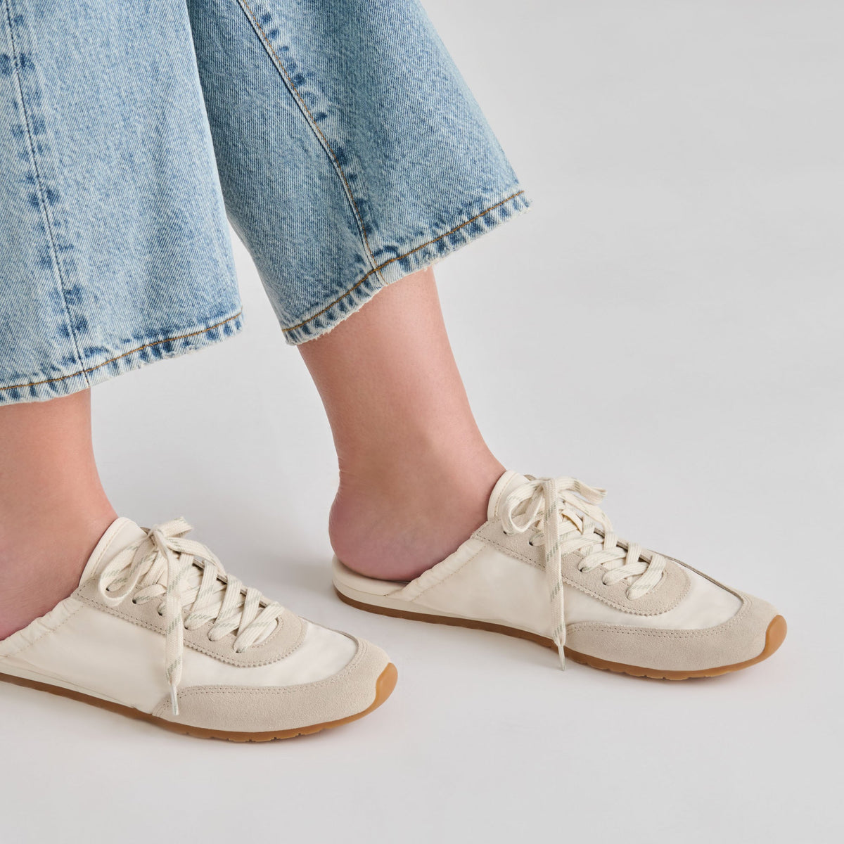 Daris White Nylon Sneakers | Dolce Vita