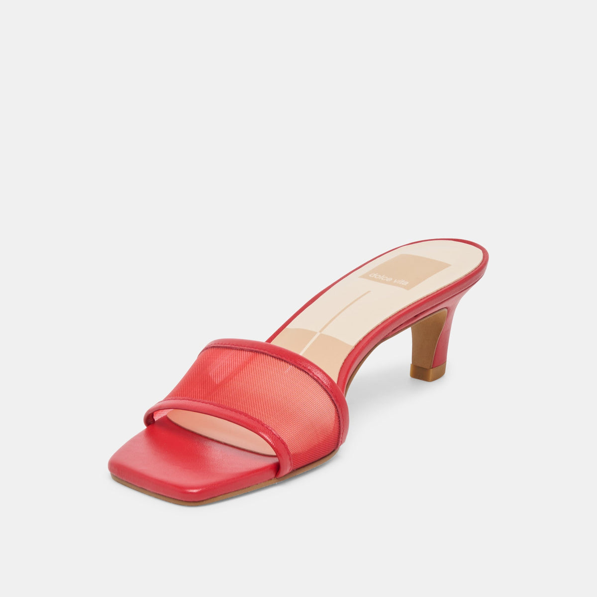 Rexa Mesh Cherry Mesh Heels | Dolce Vita