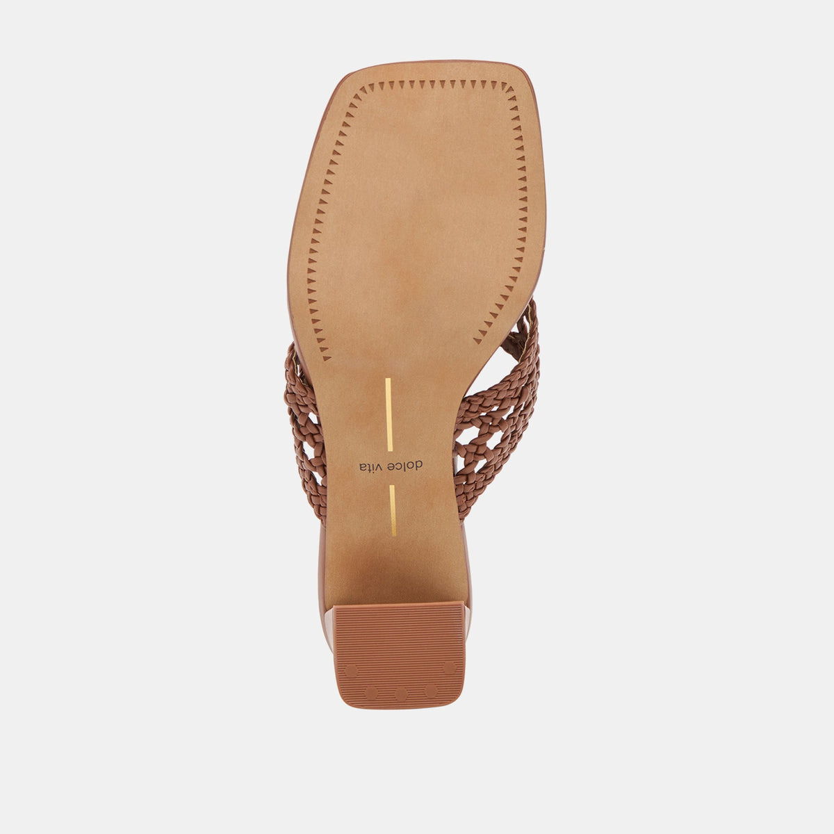 Barlo Cognac Woven Stella Heels | Dolce Vita