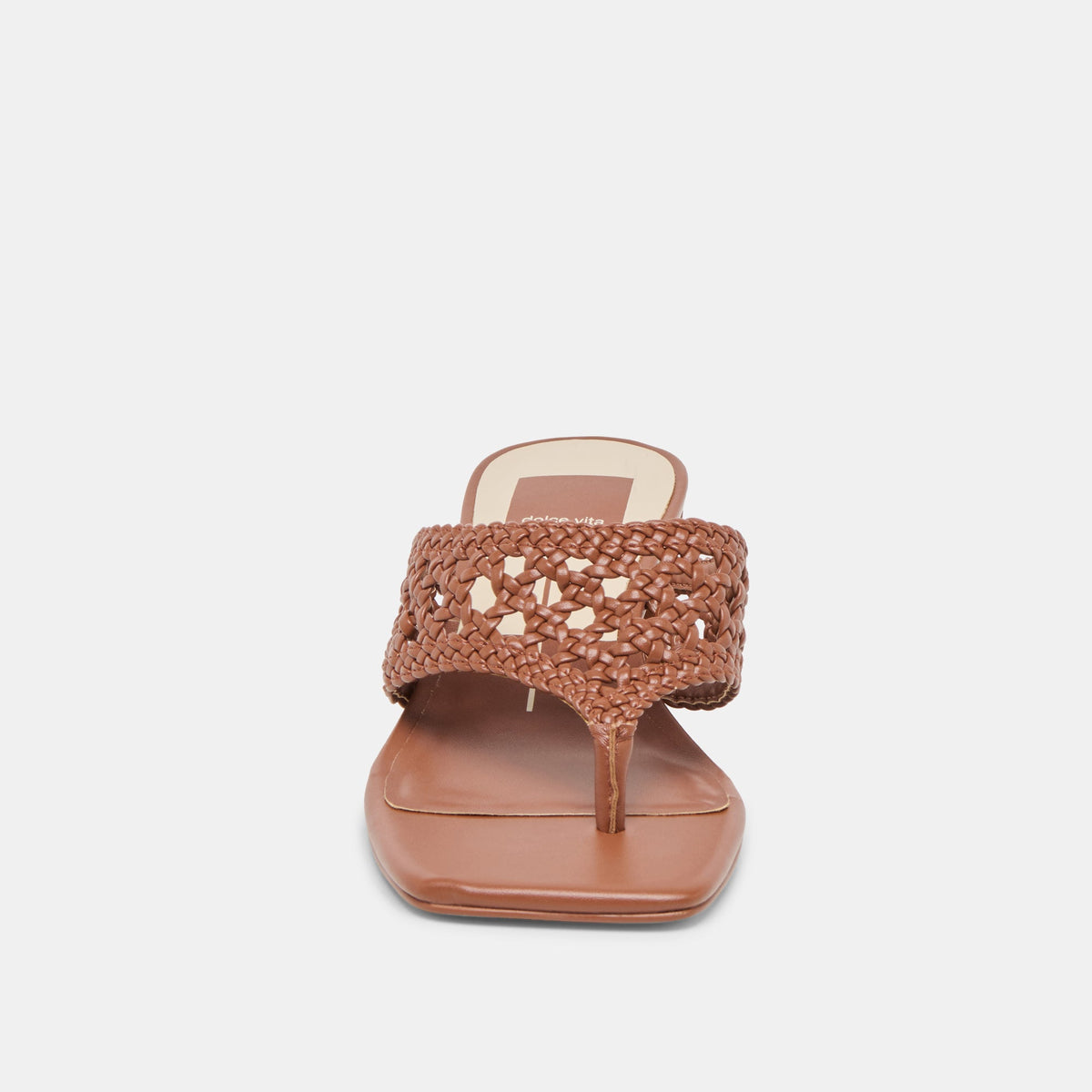 Barlo Cognac Woven Stella Heels | Dolce Vita