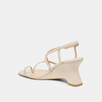 Aylee Cream Leather Wedges | Dolce Vita