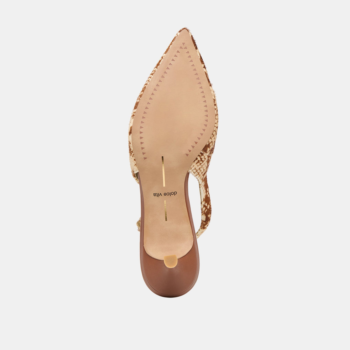 Alenna Brown Snake Calf Hair Heels | Dolce Vita