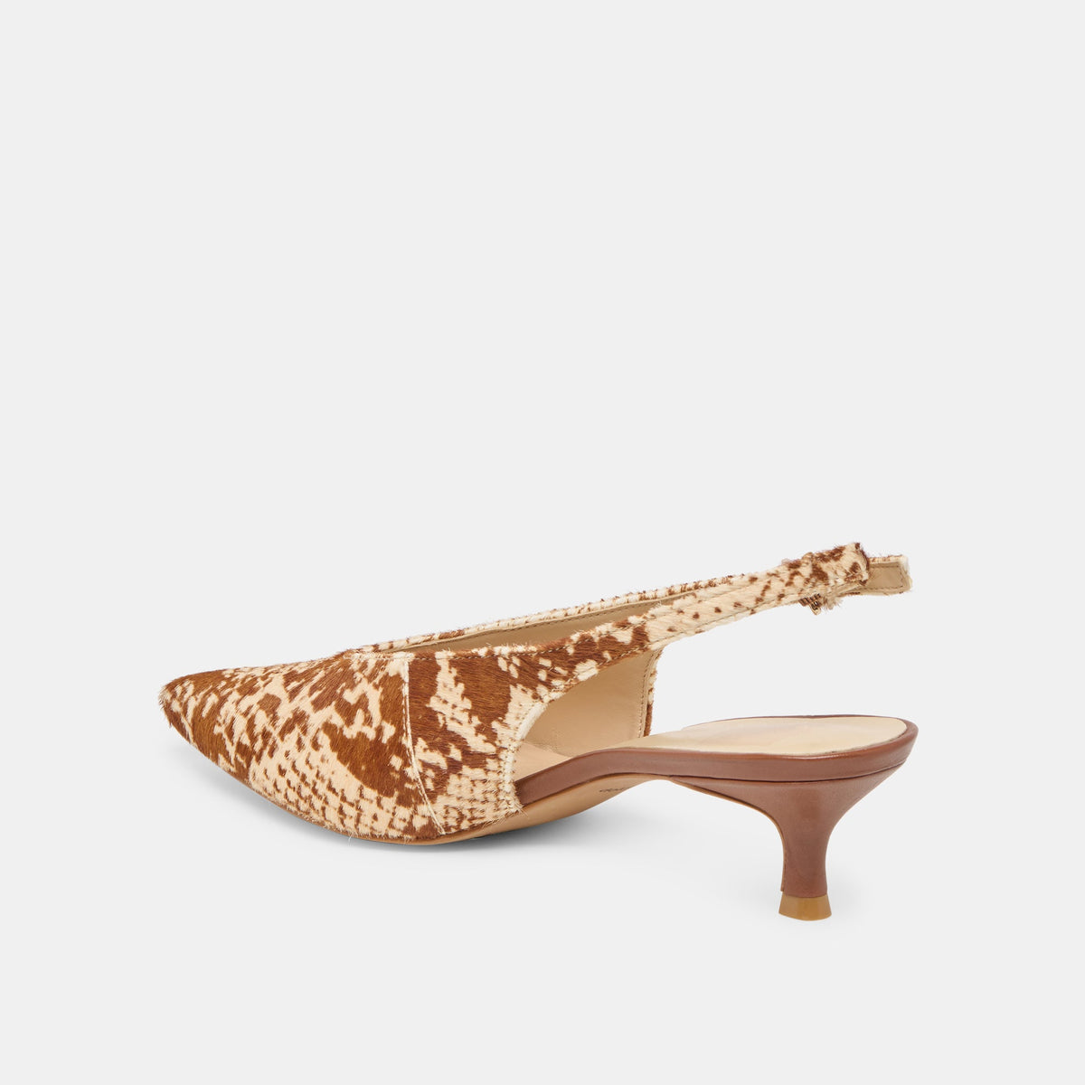 Alenna Brown Snake Calf Hair Heels | Dolce Vita