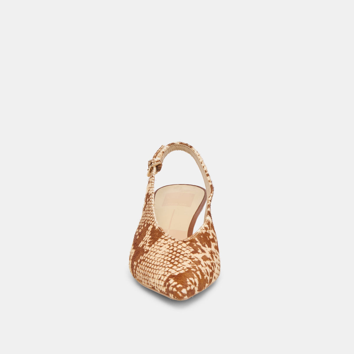 Alenna Brown Snake Calf Hair Heels | Dolce Vita