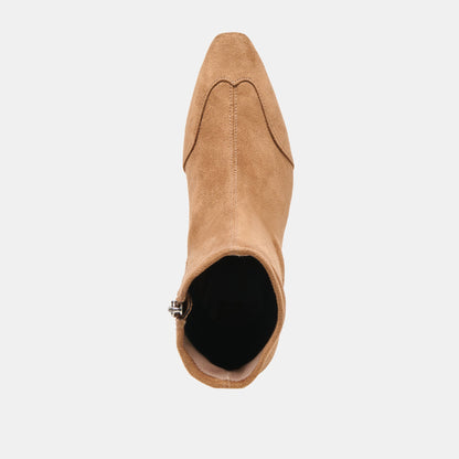 Anika Lt Brown Stella Suede Boots | Dolce Vita
