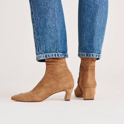 Anika Lt Brown Stella Suede Boots | Dolce Vita