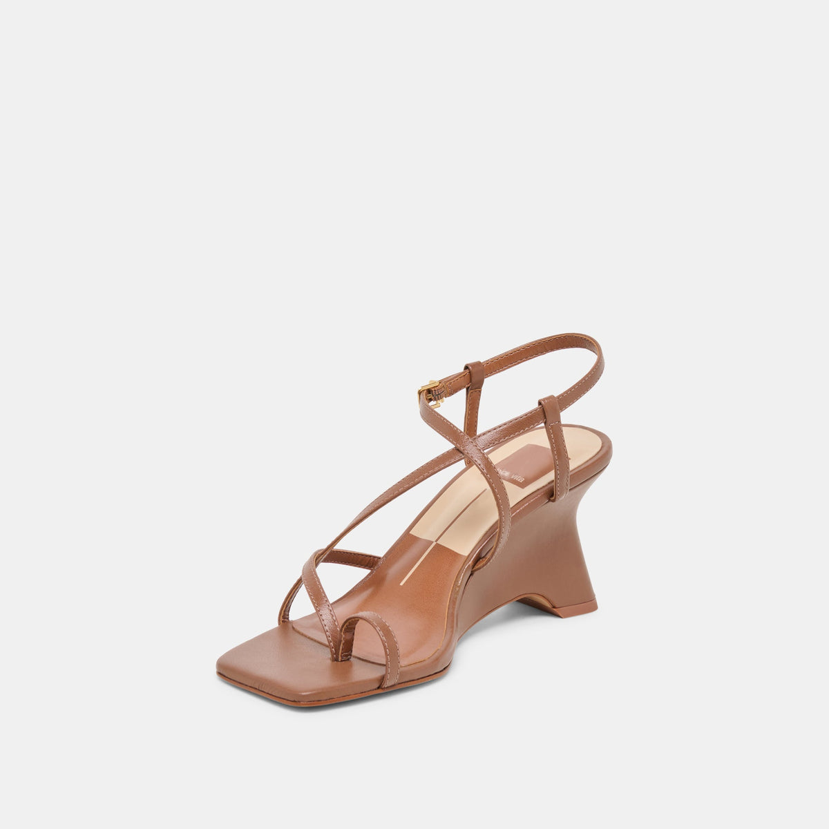 Aylee Cognac Leather Wedges | Dolce Vita